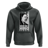 Martin Luther King MLK Hoodie Dream Like A King Black History American Flag