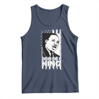 Martin Luther King MLK Tank Top Dream Like A King Black History American Flag