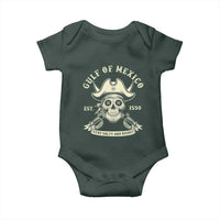 Gulf of Mexico Pirate Sugar Skull Baby Onesie Est 1550 Stay Salty And Resist