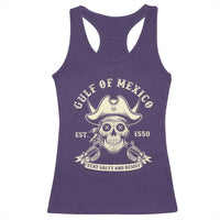 Gulf of Mexico Pirate Sugar Skull Racerback Tank Top Est 1550 Stay Salty And Resist