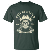Gulf of Mexico Pirate Sugar Skull T Shirt Est 1550 Stay Salty And Resist