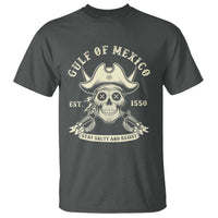 Gulf of Mexico Pirate Sugar Skull T Shirt Est 1550 Stay Salty And Resist