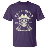 Gulf of Mexico Pirate Sugar Skull T Shirt Est 1550 Stay Salty And Resist