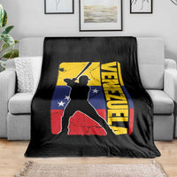 Venezuela Baseball Pride Vintage Flag Throw Blanket Venezuelan Sports Fan Gift for Latino Beisbol Lovers