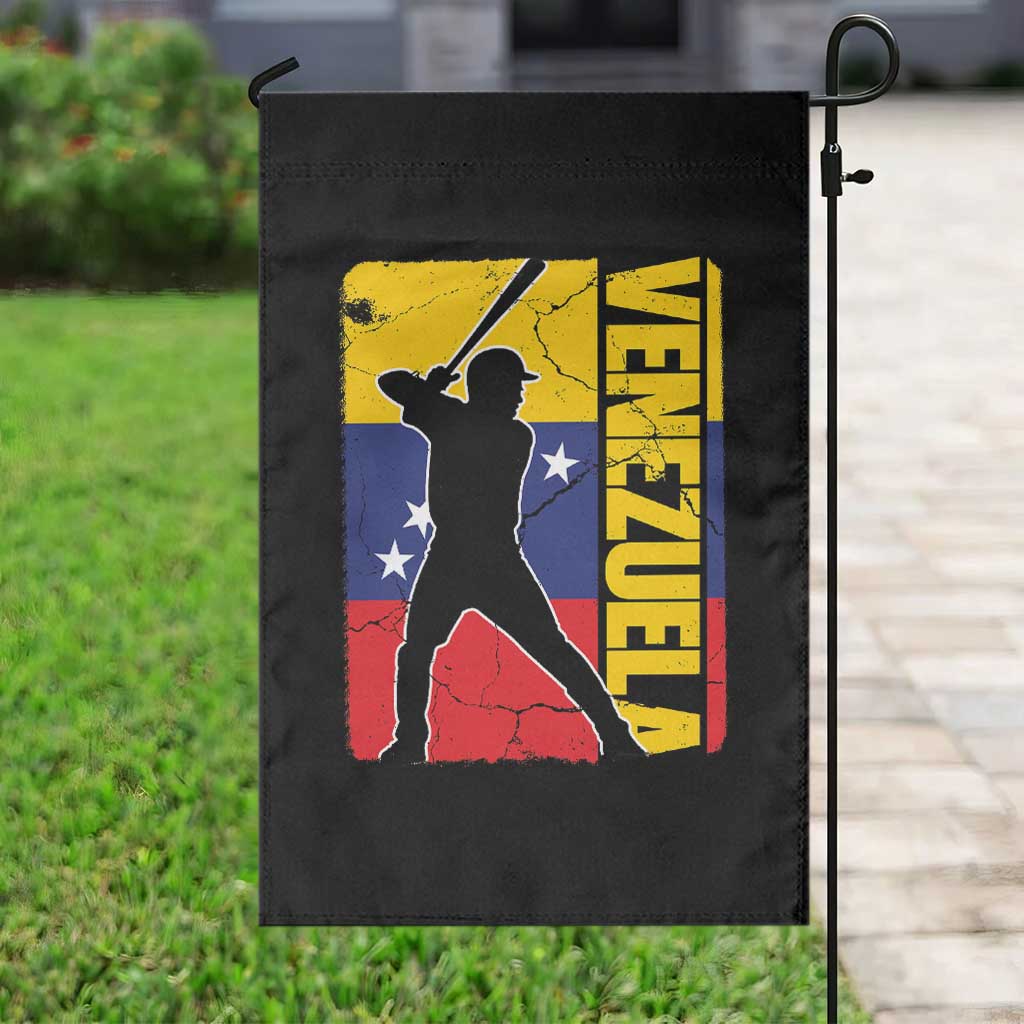 Venezuela Baseball Pride Vintage Flag Garden Flag Venezuelan Sports Fan Gift for Latino Beisbol Lovers