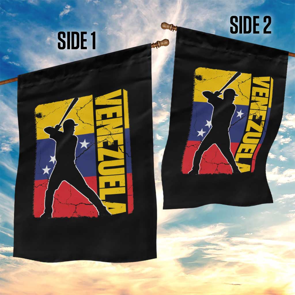 Venezuela Baseball Pride Vintage Flag Garden Flag Venezuelan Sports Fan Gift for Latino Beisbol Lovers
