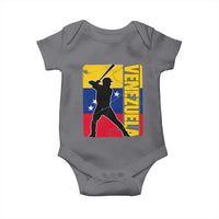 Venezuela Baseball Pride Vintage Flag Baby Onesie Venezuelan Sports Fan Gift for Latino Beisbol Lovers