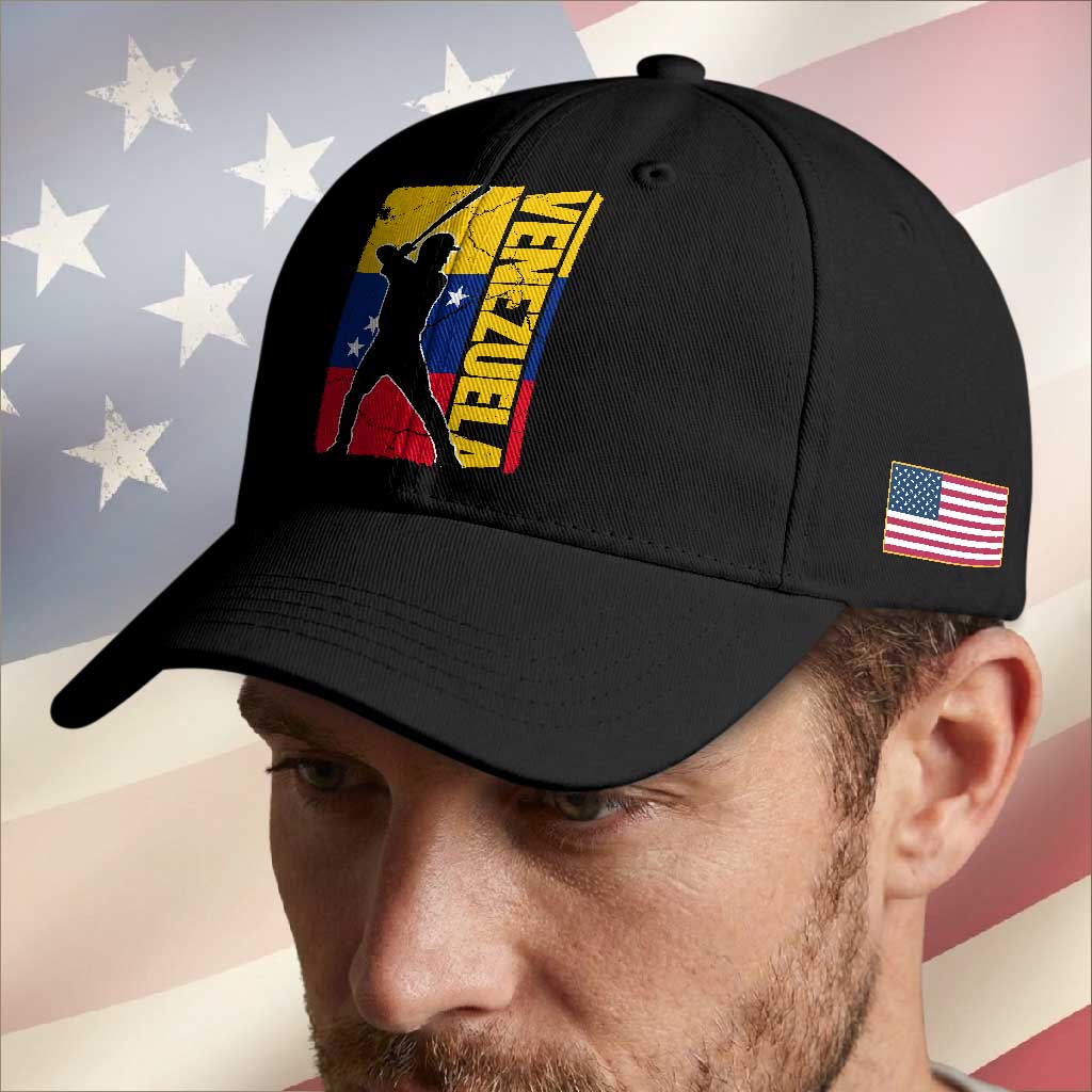Venezuela Baseball Pride Vintage Flag Baseball Cap Venezuelan Sports Fan Gift for Latino Beisbol Lovers