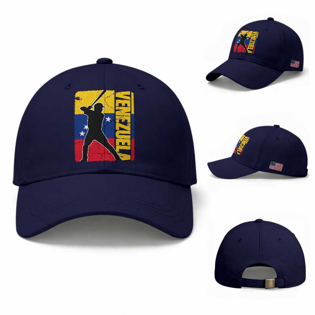 Venezuela Baseball Pride Vintage Flag Baseball Cap Venezuelan Sports Fan Gift for Latino Beisbol Lovers