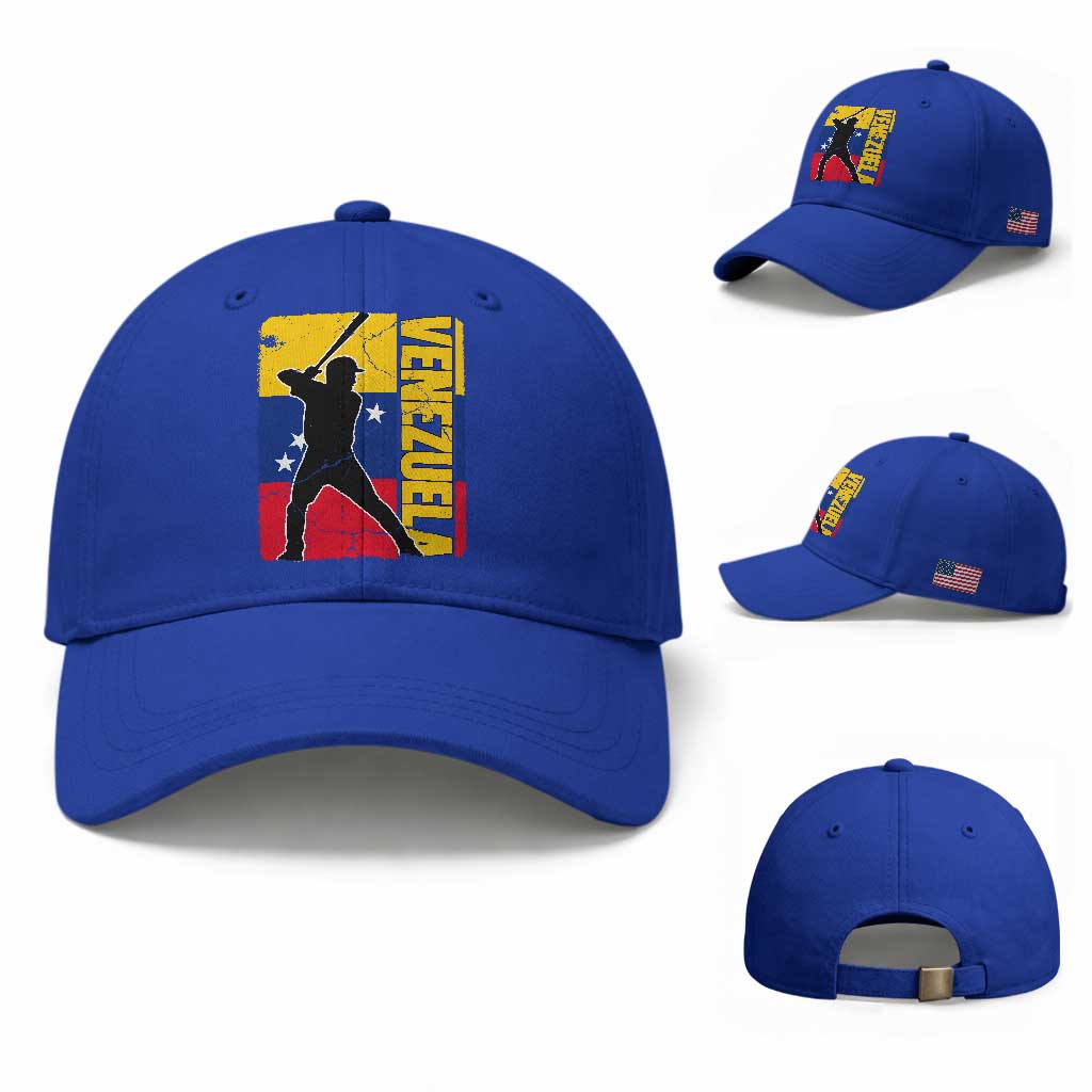 Venezuela Baseball Pride Vintage Flag Baseball Cap Venezuelan Sports Fan Gift for Latino Beisbol Lovers