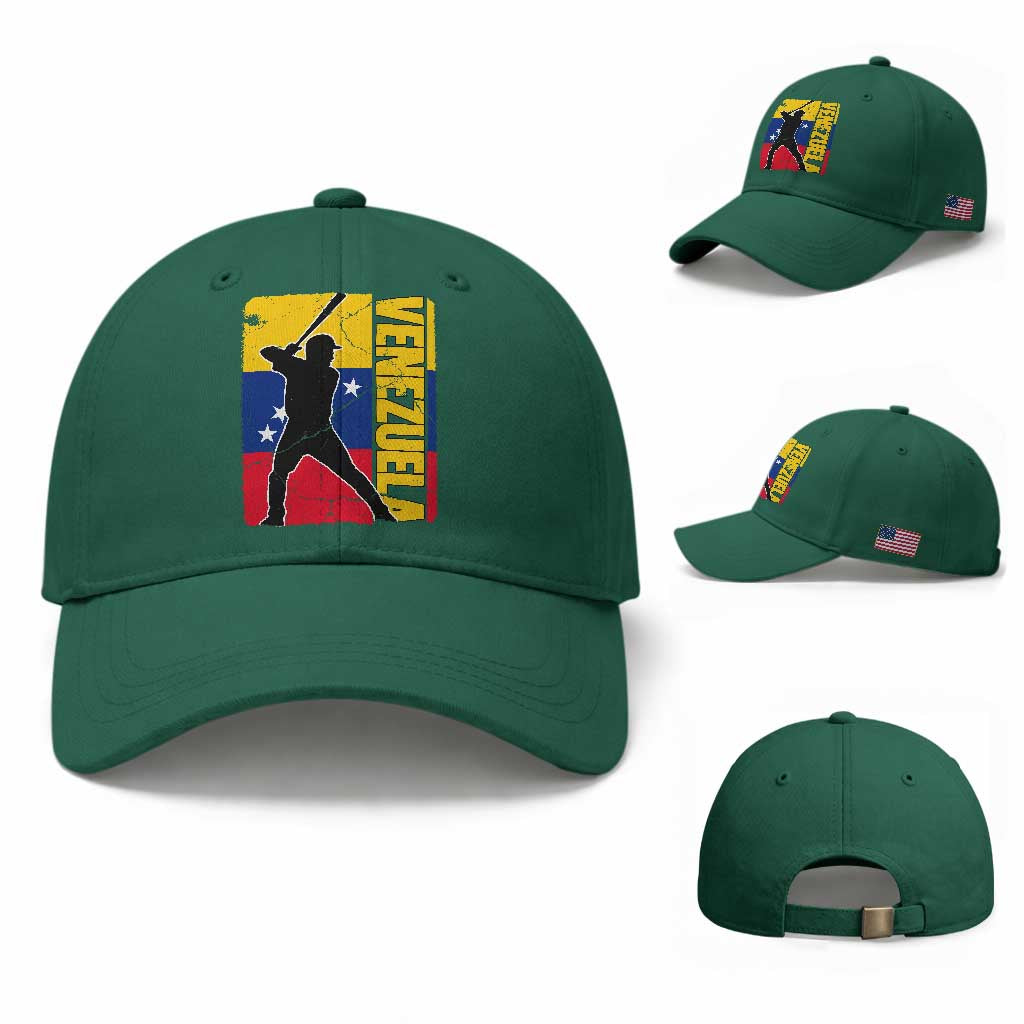 Venezuela Baseball Pride Vintage Flag Baseball Cap Venezuelan Sports Fan Gift for Latino Beisbol Lovers