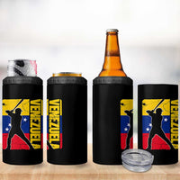 Venezuela Baseball Pride Vintage Flag 4 in 1 Can Cooler Tumbler Venezuelan Sports Fan Gift for Latino Beisbol Lovers
