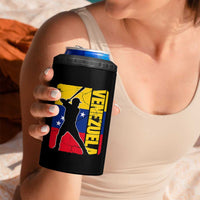 Venezuela Baseball Pride Vintage Flag 4 in 1 Can Cooler Tumbler Venezuelan Sports Fan Gift for Latino Beisbol Lovers