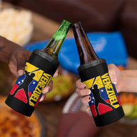 Venezuela Baseball Pride Vintage Flag 4 in 1 Can Cooler Tumbler Venezuelan Sports Fan Gift for Latino Beisbol Lovers
