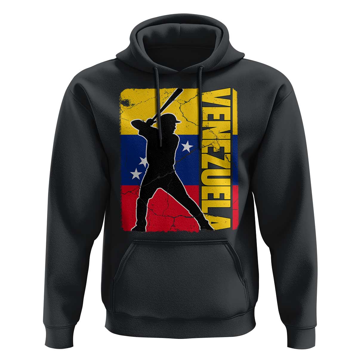 Venezuela Baseball Pride Vintage Flag Hoodie Venezuelan Sports Fan Gift for Latino Beisbol Lovers