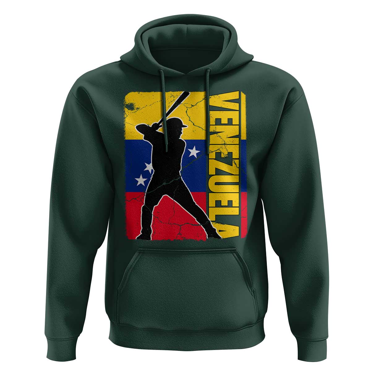 Venezuela Baseball Pride Vintage Flag Hoodie Venezuelan Sports Fan Gift for Latino Beisbol Lovers