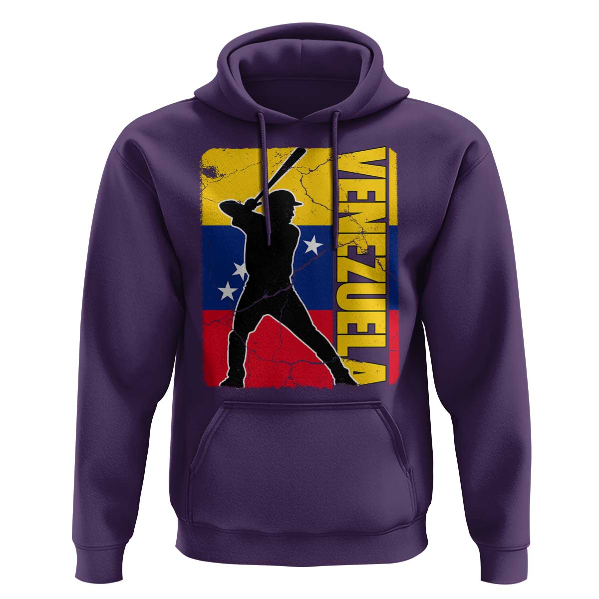 Venezuela Baseball Pride Vintage Flag Hoodie Venezuelan Sports Fan Gift for Latino Beisbol Lovers