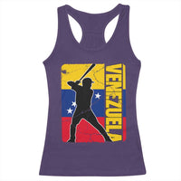 Venezuela Baseball Pride Vintage Flag Racerback Tank Top Venezuelan Sports Fan Gift for Latino Beisbol Lovers