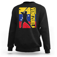 Venezuela Baseball Pride Vintage Flag Sweatshirt Venezuelan Sports Fan Gift for Latino Beisbol Lovers