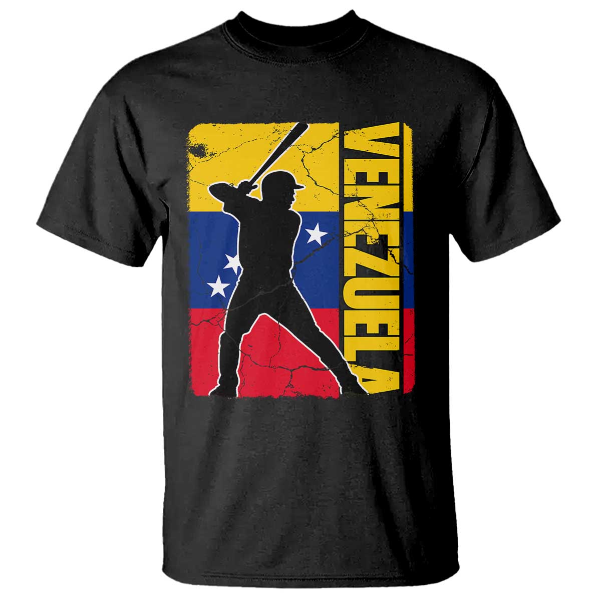 Venezuela Baseball Pride Vintage Flag T Shirt Venezuelan Sports Fan Gift for Latino Beisbol Lovers
