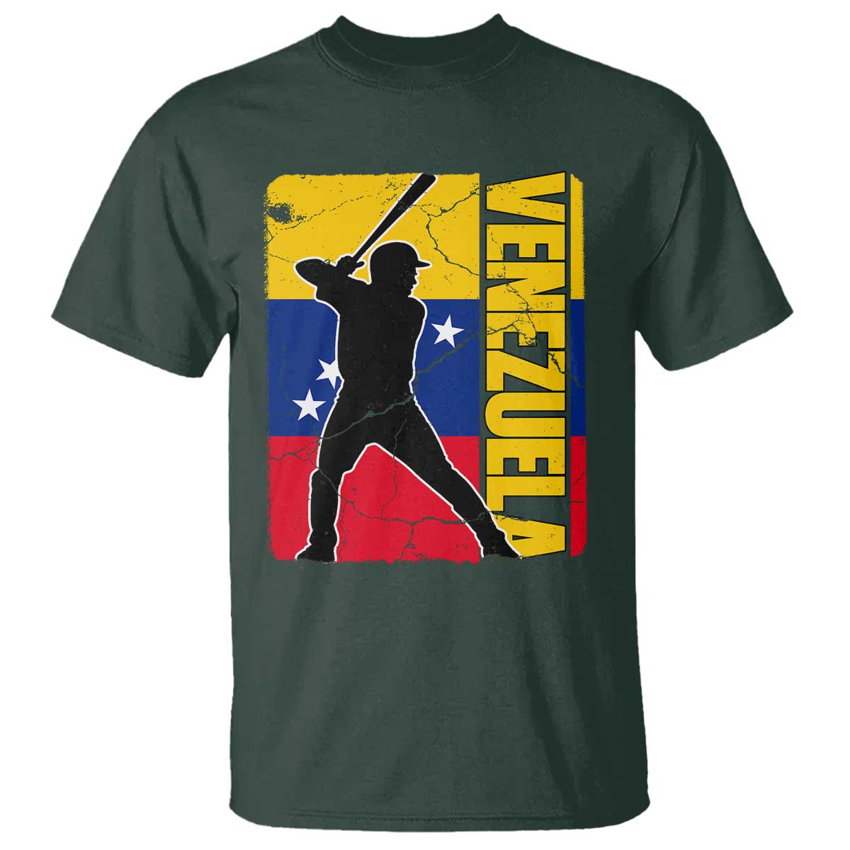 Venezuela Baseball Pride Vintage Flag T Shirt Venezuelan Sports Fan Gift for Latino Beisbol Lovers