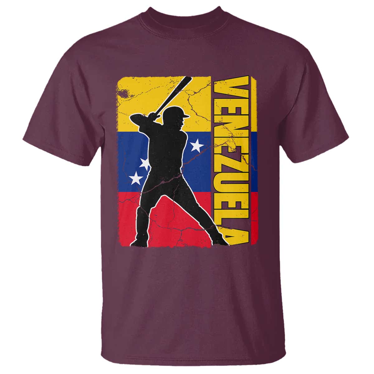 Venezuela Baseball Pride Vintage Flag T Shirt Venezuelan Sports Fan Gift for Latino Beisbol Lovers