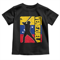 Venezuela Baseball Pride Vintage Flag Toddler T Shirt Venezuelan Sports Fan Gift for Latino Beisbol Lovers