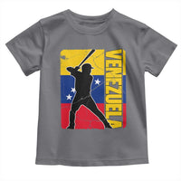 Venezuela Baseball Pride Vintage Flag Toddler T Shirt Venezuelan Sports Fan Gift for Latino Beisbol Lovers