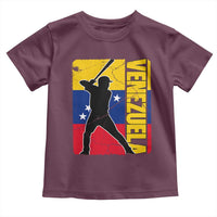 Venezuela Baseball Pride Vintage Flag Toddler T Shirt Venezuelan Sports Fan Gift for Latino Beisbol Lovers