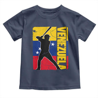 Venezuela Baseball Pride Vintage Flag Toddler T Shirt Venezuelan Sports Fan Gift for Latino Beisbol Lovers