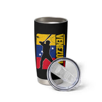Venezuela Baseball Pride Vintage Flag Tumbler Cup Venezuelan Sports Fan Gift for Latino Beisbol Lovers