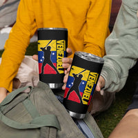 Venezuela Baseball Pride Vintage Flag Tumbler Cup Venezuelan Sports Fan Gift for Latino Beisbol Lovers