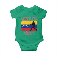 Venezuela Beisbol Flag Baby Onesie Venezuelan Baseball Pride Latino Sports Fans