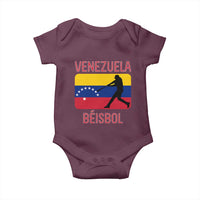 Venezuela Beisbol Flag Baby Onesie Venezuelan Baseball Pride Latino Sports Fans
