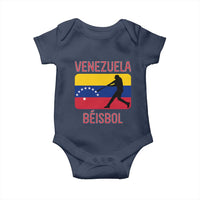 Venezuela Beisbol Flag Baby Onesie Venezuelan Baseball Pride Latino Sports Fans