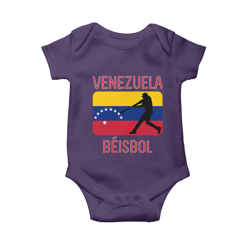 Venezuela Beisbol Flag Baby Onesie Venezuelan Baseball Pride Latino Sports Fans