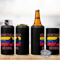 Venezuela Beisbol Flag 4 in 1 Can Cooler Tumbler Venezuelan Baseball Pride Latino Sports Fans