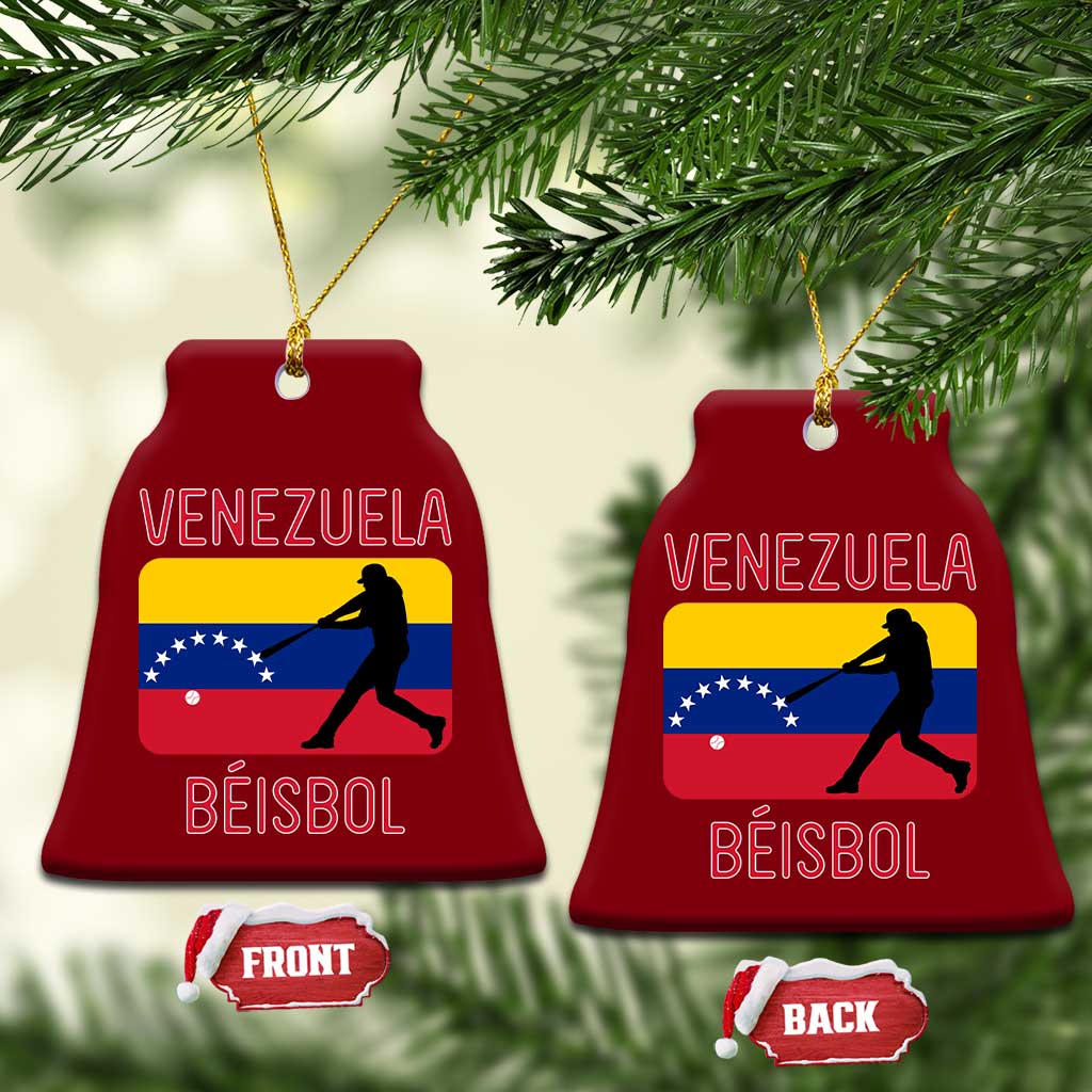 Venezuela Beisbol Flag Ceramic Ornament Venezuelan Baseball Pride Latino Sports Fans