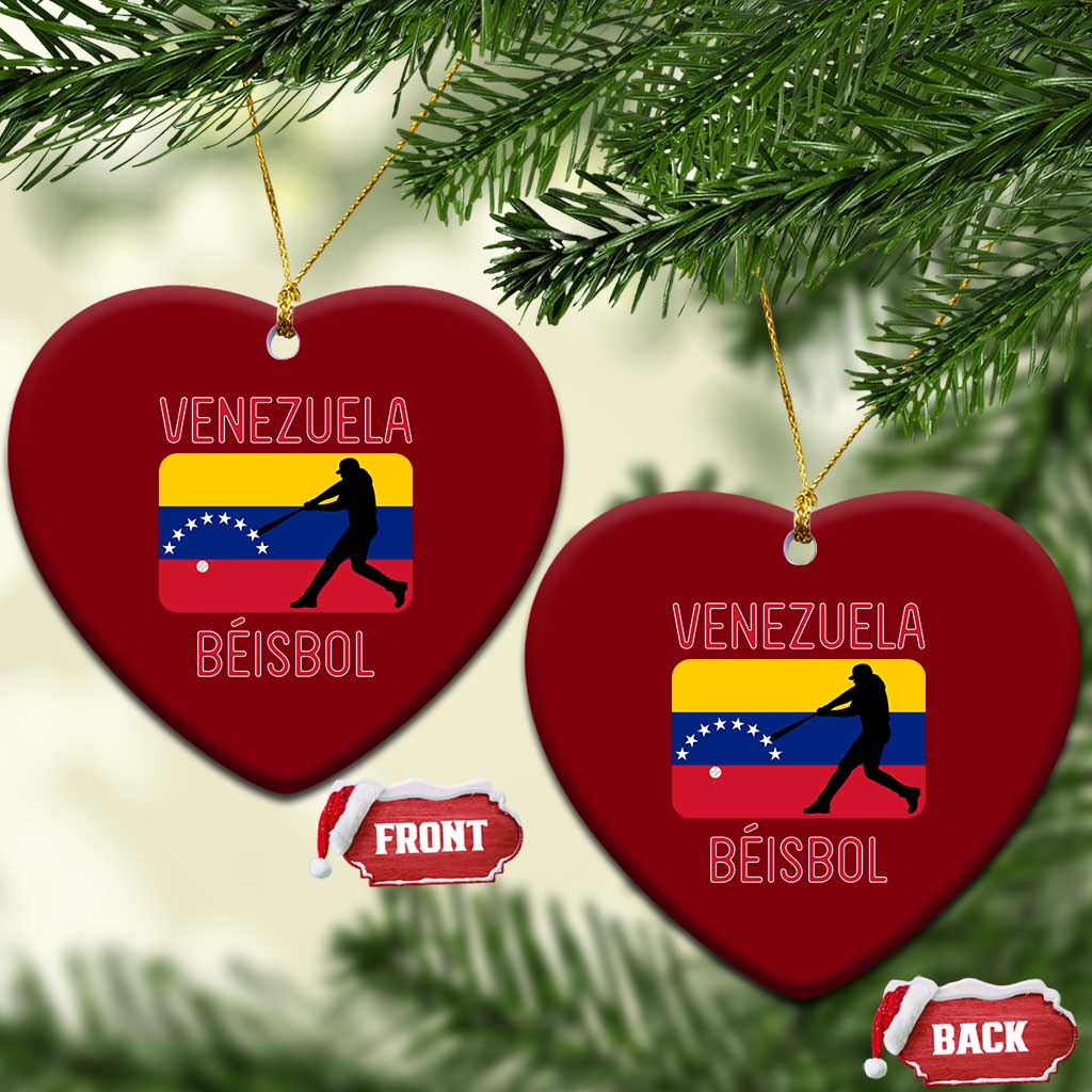 Venezuela Beisbol Flag Ceramic Ornament Venezuelan Baseball Pride Latino Sports Fans