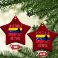 Venezuela Beisbol Flag Ceramic Ornament Venezuelan Baseball Pride Latino Sports Fans