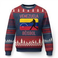 Venezuela Beisbol Flag Ugly Christmas Sweater Venezuelan Baseball Pride Latino Sports Fans