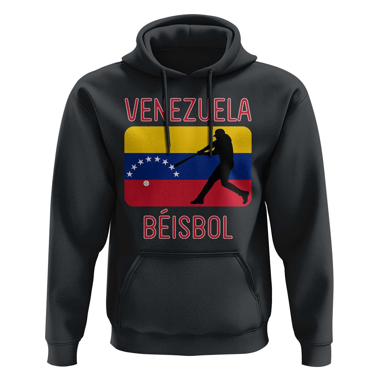 Venezuela Beisbol Flag Hoodie Venezuelan Baseball Pride Latino Sports Fans