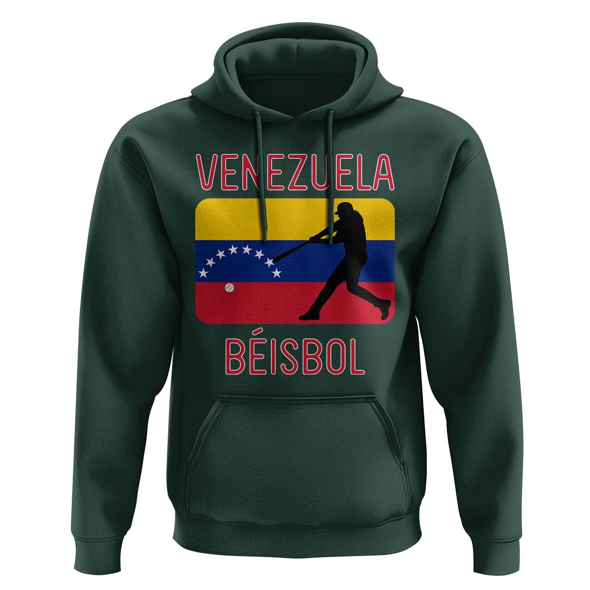 Venezuela Beisbol Flag Hoodie Venezuelan Baseball Pride Latino Sports Fans