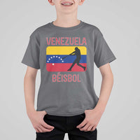 Venezuela Beisbol Flag T Shirt For Kid Venezuelan Baseball Pride Latino Sports Fans