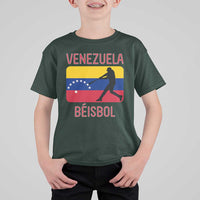 Venezuela Beisbol Flag T Shirt For Kid Venezuelan Baseball Pride Latino Sports Fans