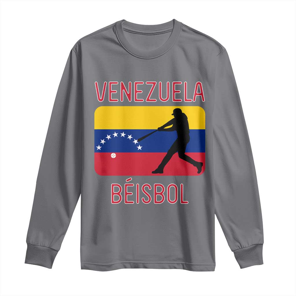 Venezuela Beisbol Flag Long Sleeve Shirt Venezuelan Baseball Pride Latino Sports Fans