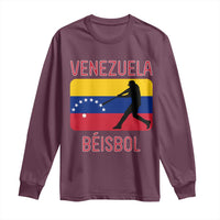 Venezuela Beisbol Flag Long Sleeve Shirt Venezuelan Baseball Pride Latino Sports Fans