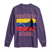 Venezuela Beisbol Flag Long Sleeve Shirt Venezuelan Baseball Pride Latino Sports Fans