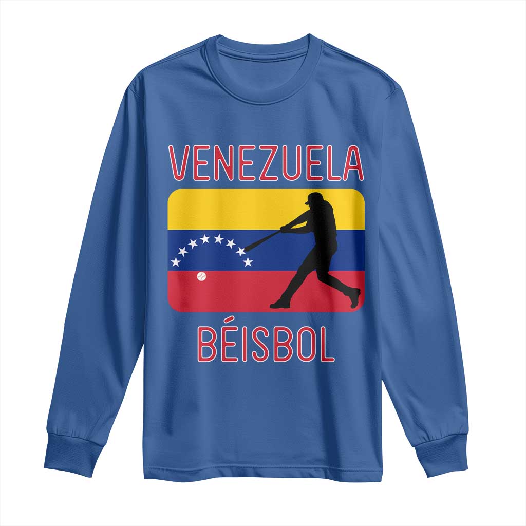 Venezuela Beisbol Flag Long Sleeve Shirt Venezuelan Baseball Pride Latino Sports Fans