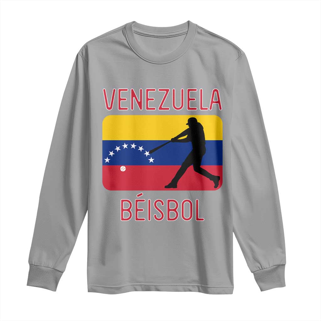 Venezuela Beisbol Flag Long Sleeve Shirt Venezuelan Baseball Pride Latino Sports Fans